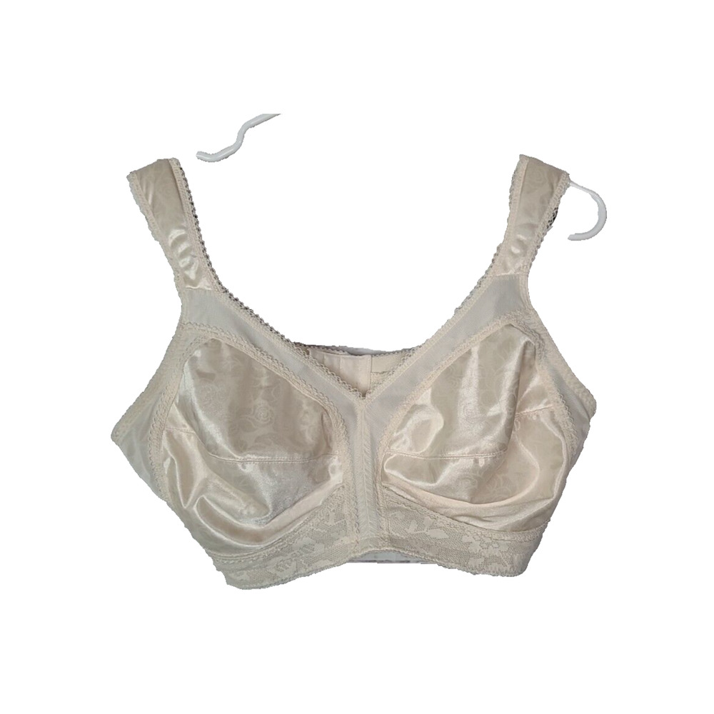 Playtex 18 Hour Cream Ultimate Shoulder Comfort Wire Free Bra Womans‎ Size 38D